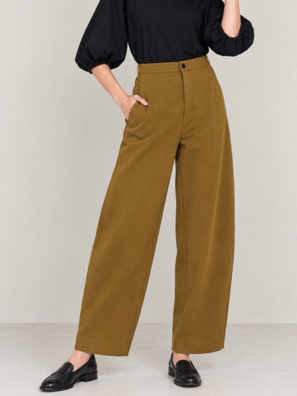 Uniqlo U Wide Fit Barrell Leg Jersey Pants